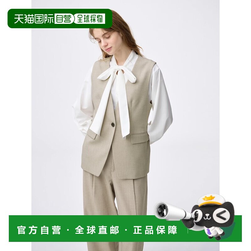 日本直邮GU 无领背心Z（可成套搭配）