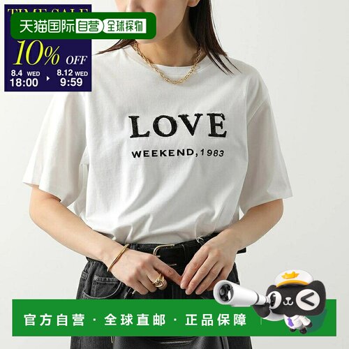 日本直邮WEEKEND MAX MARA T恤 AGILE 女款短袖圆领亮片T恤 001