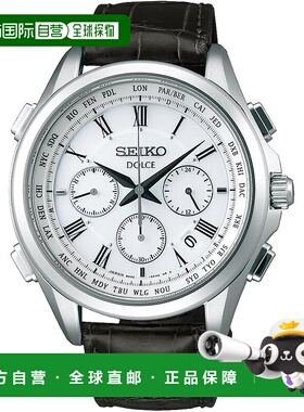 【日本直邮】SEIKO精工 男士手表 Dolce 白盘/黑色 SADA039