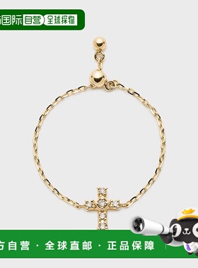 1h可退 日本直邮NOJESS Tiny Motif K10 钻石十字链戒指 30243111