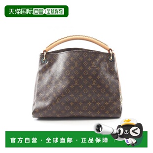 日本直邮中古LV路易威登女包A级95新Artsy MM涂层/防水帆布单肩包
