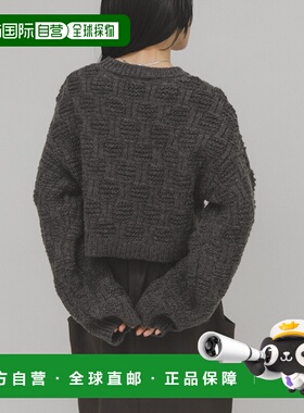 日本直邮KBF 女装 两款长度可选 立体肌理针织衫 KBA722J420