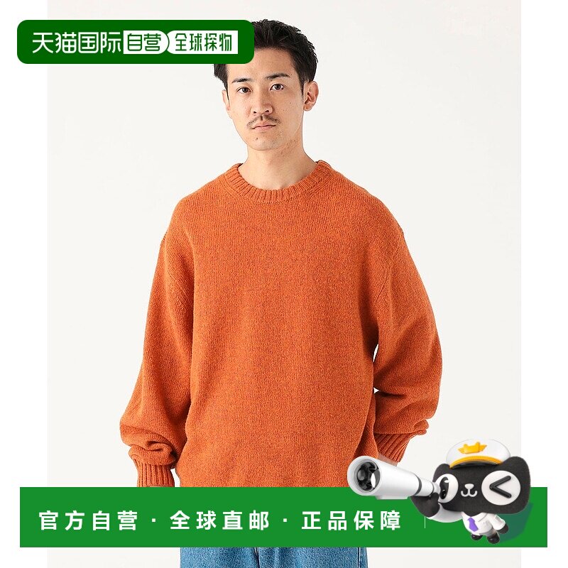 1h可退 日本直邮B:MING by BEAMS 男士宽松大针距羊毛圆领针织衫