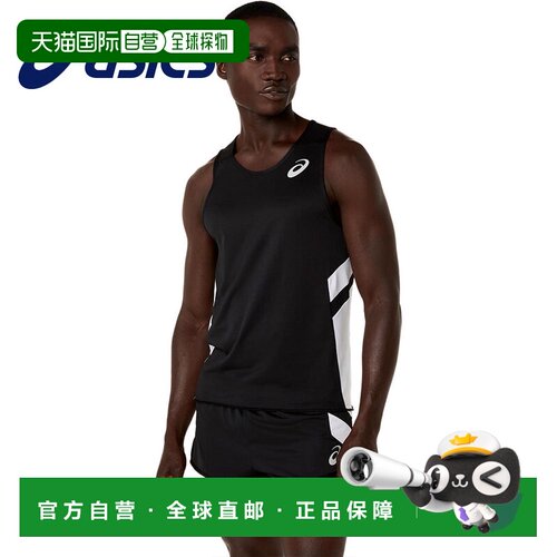 日本直邮ASICS 男士跑步背心 2091a847 无袖 吸汗速干 轻量 运动