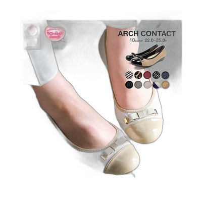 日本直邮ARCH CONTACT女浅口鞋芭蕾舞鞋平底鞋足弓接触39082
