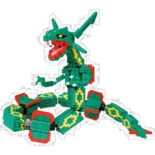 【日本直邮】河田Nanoblock宝可梦 烈空坐极限DX益智拼装玩具NBPM