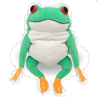 【日本直邮】shinada global软萌青蛙毛绒公仔 绿色 L号 MOKR-035