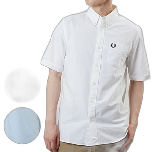 日本直邮FRED PERRY 短袖衬衫 纽扣衬衫 牛津衬衫 M5503