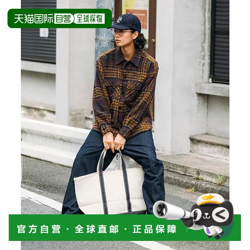 1h可退 日本直邮官方授权 FREAK'S STORE 仿呢格纹CPO衬衫夹克