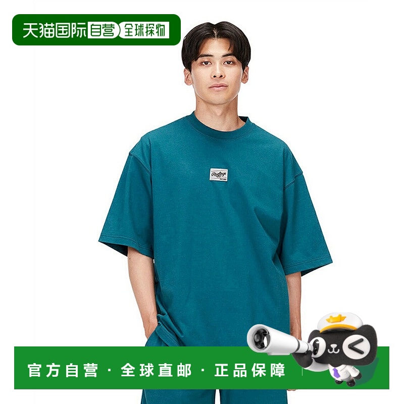 日本直邮 Rawlings 男士半袖棒球T恤 U.S.A.补丁logo [AST15S08]