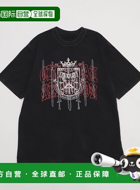 1h可退 日本直邮Figments 女装 圆领 钉珠标志T恤 FG25SS269