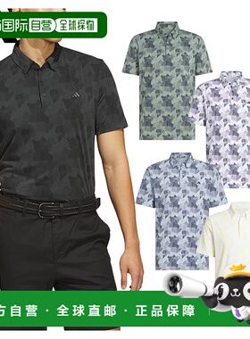 日本直邮阿迪达斯高尔夫服男子短袖衬衫“KUH74”越球场渐变图案2