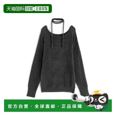 日本直邮日潮 GRL系带绒毛针织宽松上衣an1843