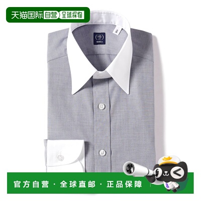1h可退 日本直邮BEAMS F 男士 纯棉正装衬衫 克莱里克领设计 2111