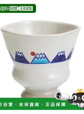 日本直邮九谷烧茶杯 Peko 富士山/Kokuzogama日式餐具茶具茶杯人