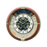 Прямая почтовая рассылка из Японии SEIKO Seiko RE601B кварцевые настенные часы декоративные коричневые часы импортная музыка время путешествия время
