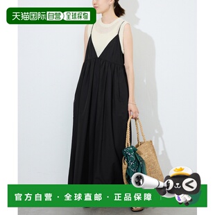 日本直邮SLOBE IENA 女装 光泽感塔夫绸 褶皱吊带连衣裙 25040912