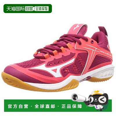 【日本直邮】Mizuno美津浓 羽毛球鞋 Wave Claw NEO女粉x白25.0cm
