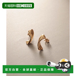 日潮跑腿COCOSHNIK K10 圆形扭纹耳钉耳饰 405-76711