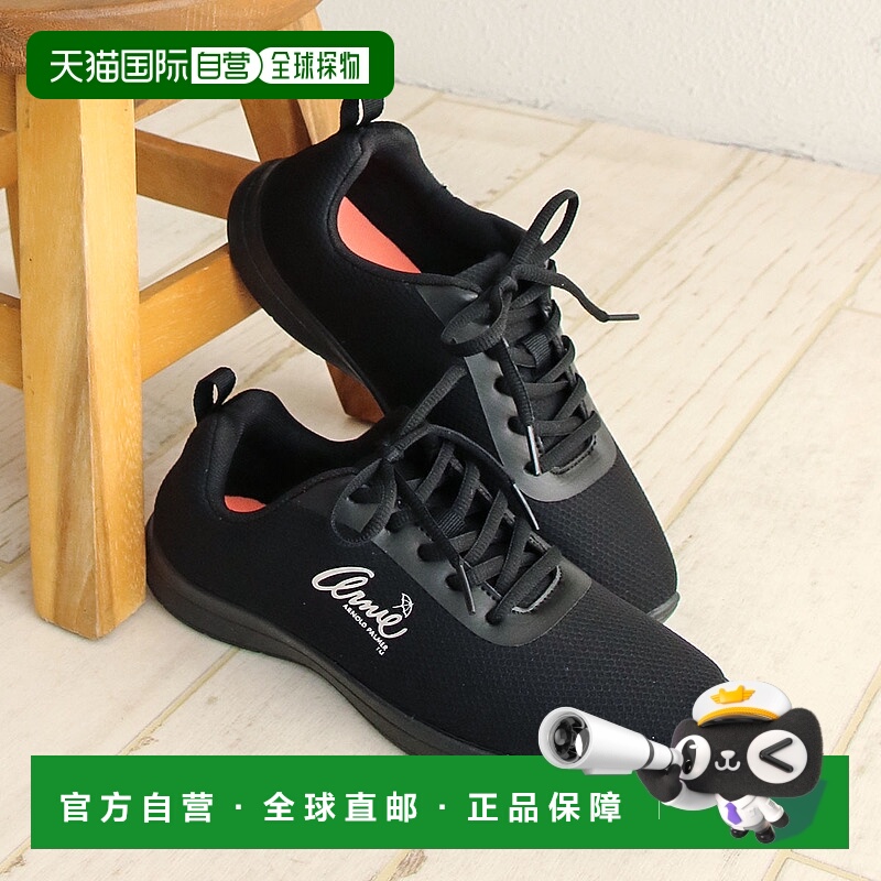 日本直邮Arnold Palmer 女士 运动鞋黑色网眼运动鞋轻便运动运动A