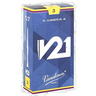 【日本直邮】Vandoren Bb调单簧管哨片V21 硬度:3 10个装弯德林