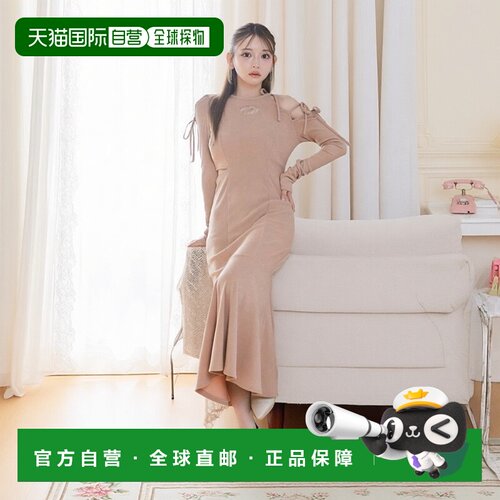 1h可退 日本直邮EATME 女士蝴蝶结露肩设计长裙 342520305901