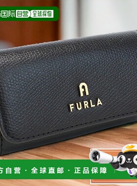 日本直邮Furla 4 钥匙包女士 FURLA 皮革 WR00436 NERO 黑色配饰