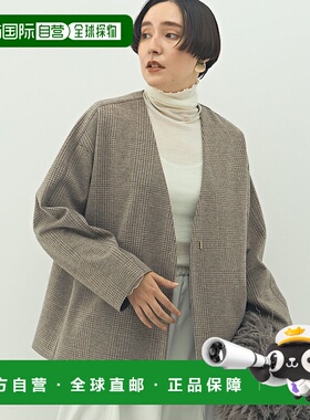 1h可退 日本直邮NOLLEY'S 女装 弹力针织开衫 宽松V领设计 500366