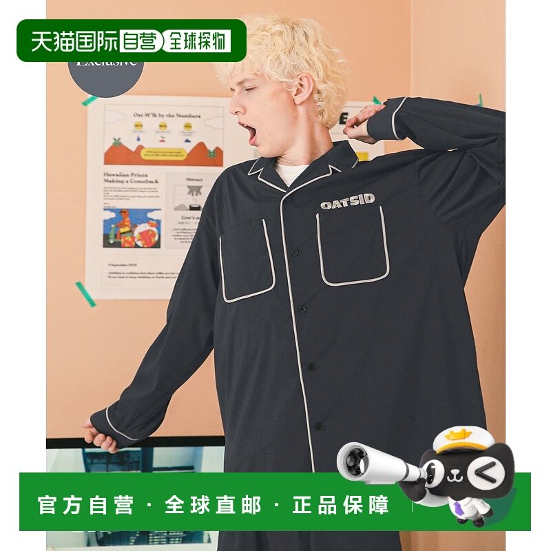 1h可退 日本直邮SENSE OF PLACE 男士OATSIDE联名宽松开领衬衫 AA