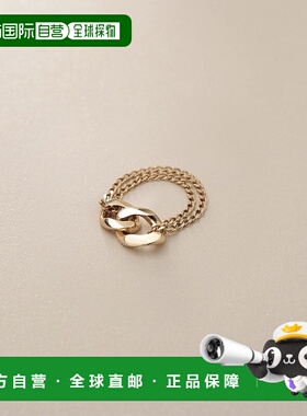 日潮跑腿COCOSHNIK K10 Kihei图案双链戒指 405-66399新款配饰