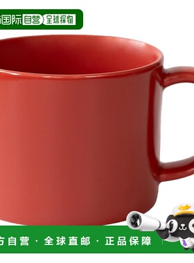 【日本直邮】西海土岐波佐見烧普通汤杯 红色 容量约380ml 13267