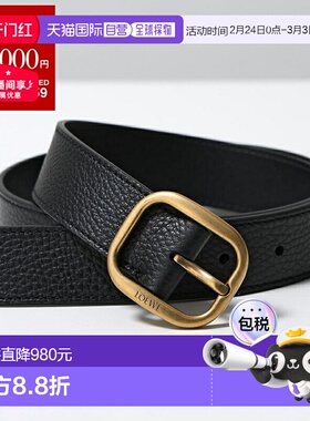 日本直邮LOEWE ROUNDED SOFT 皮带 E619Z26X53 女士真皮 1206/黑/