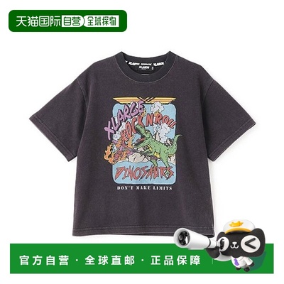 1h可退 日本直邮XLARGE KIDS 儿童恐龙摇滚半袖T恤  9452205