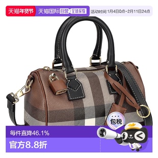 日本直邮BURBERRY博柏利手提包灰色女士经典大牌简约风时尚新款送