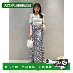 日本直邮SNIDEL 蕾丝印花窄裙 [SN1728EW045832]半身裙长裙包臀裙