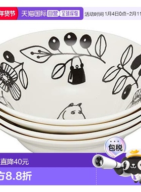 【日本直邮】yamaka山加商店 姆明谷碗盘一套4个MM1400-185