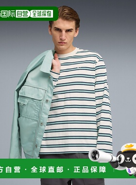 1h可退 日本直邮PUMA 彪马 男士 MMQ 长袖T恤 舒适宽松 250gsm面