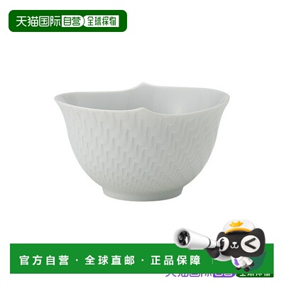 日本直邮Meissen 波之嬉戏白色小茶杯 8.5cm [000001／29620] 白