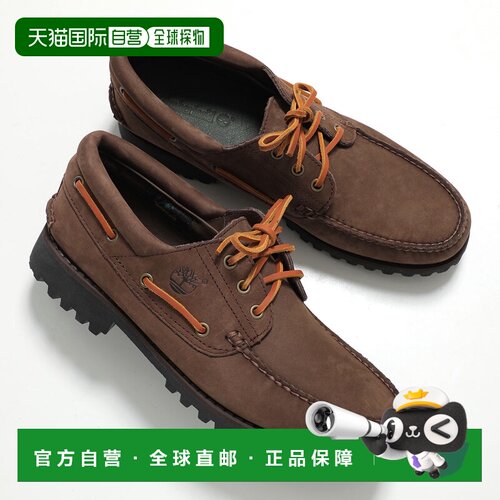 日本直邮Timberland 添柏岚 男士3孔帆船鞋 A2PDQ 宽楦W 皮革莫卡