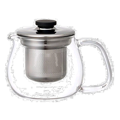【日本直邮】KINTO茶具配件UNITEA茶壶透明质感450ml不锈钢漏杯83