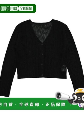 1h可退 日本直邮select MOCA 透视针织V领开衫