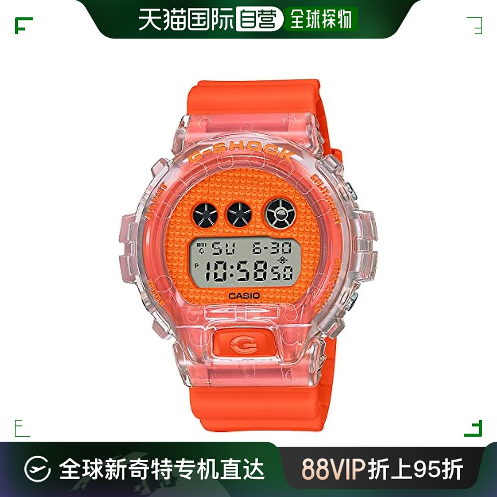 【日本直邮】G Shock卡西欧手表男款抗震运动表橙色 DW-6900GL