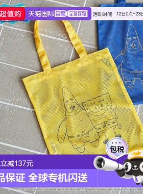 日本直邮coen 海绵宝宝特别款网眼托特包 [CO3322AW015833]手提包