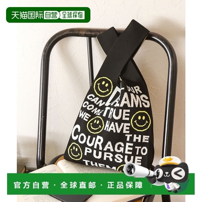 1h可退 日本直邮BAYFLOW 女装 SMILE针织托特包 可爱笑脸设计 可