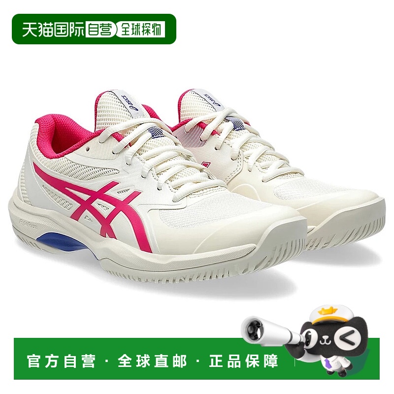 日本直邮Asics 织物人造革 GAME 9 减震防滑透气网球鞋女款白色