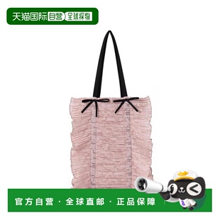 dd394单肩包 褶皱荷叶边蝴蝶结手提包 日本直邮日潮 GRL