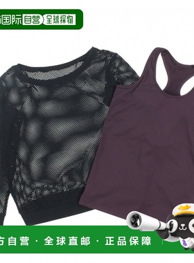 日本直邮TIGORA 女士针织坦克背心套装运动瑜伽服装 [TR-3F2775TL