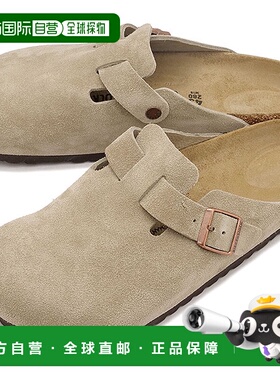 日本直邮BIRKENSTOCK波士顿男女款搭扣绒面革凉鞋包头德国制造夏