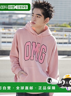 1h可退 日本直邮WEGO 2024秋冬款男女同款OMG大字LOGO连帽卫衣 WE