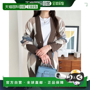 针织开衫 Argyle GeeRA 棕色 日本直邮